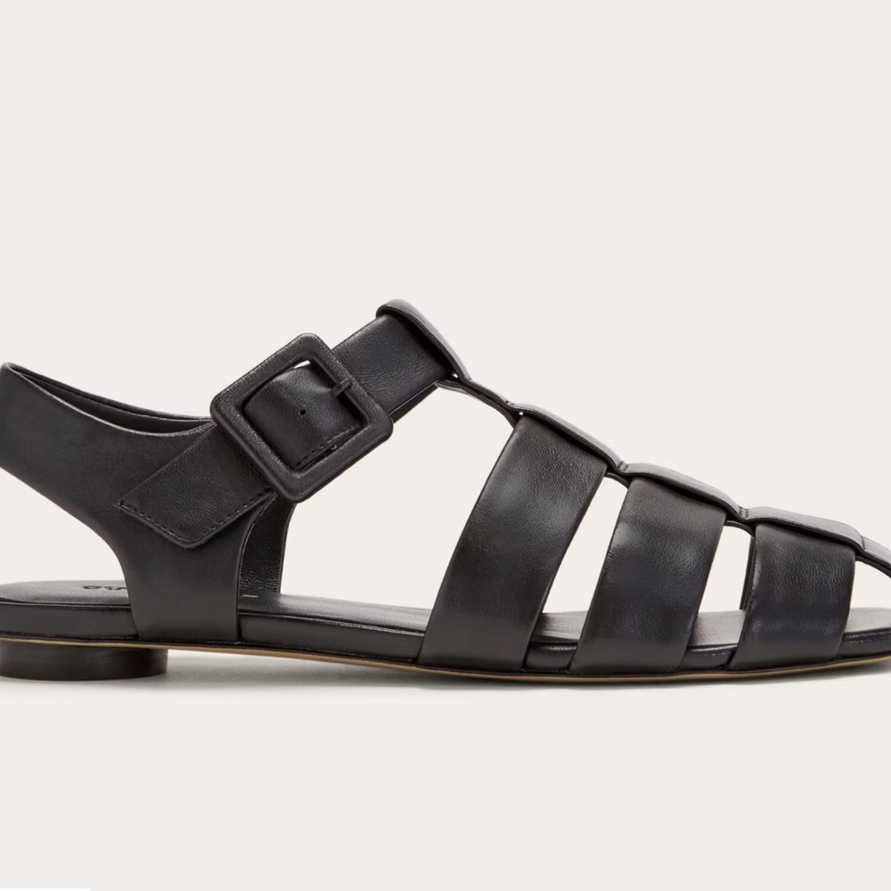 Everlane Black Leather Fisherman Sandals - Picture 3 of 7